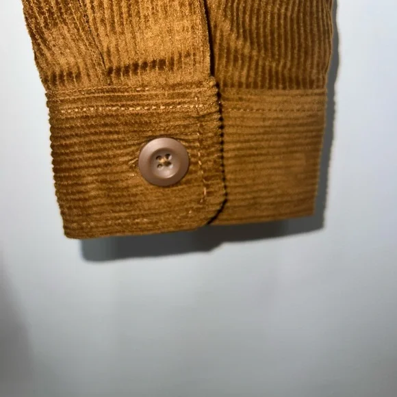 Valor Collective Jacket Mens Medium Brown 100% Cotton Corduroy Long Sleeve NWT - Picture 10 of 16